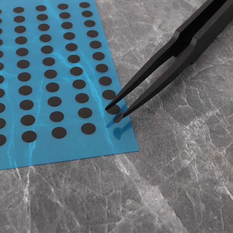 eMagTech 1 Sheet 4mm Circular Conductive Button Pads Suitable for