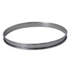 De Buyer Stainless Steel Round Perforated Tart Ring with Rolled