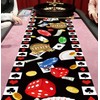 MUNILAIL 10 ft Casino Floor Runner Casino Party Decorations Long
