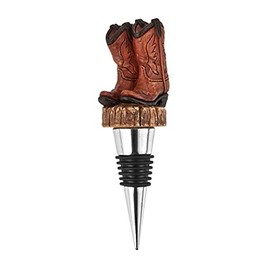 Foster & Rye Cowboy Boot Bottle Stopper and Wine Pourer, Wine Stoppers for Wine Bottles, Wine Bottle Stoppers for Glass Bottles, Wine Toppers Set of 1