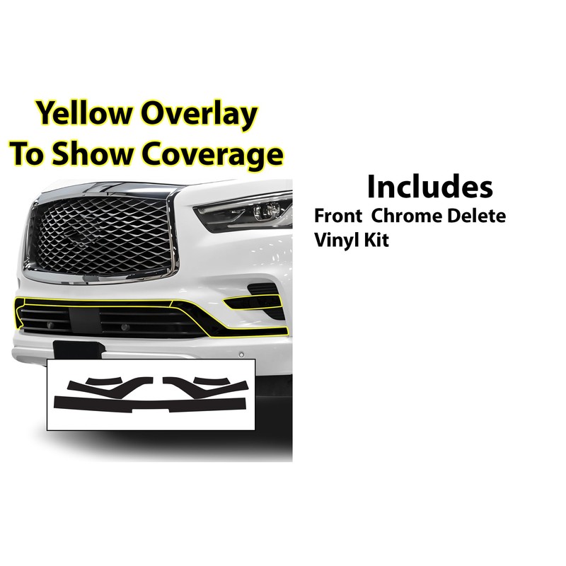 BOGAR TECH DESIGNS for Infiniti QX80 2018-2024 Lower Front Chrome