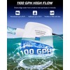 12V Automatic Boat Bilge Pump Kit, 1100GPH DC Marine Pump