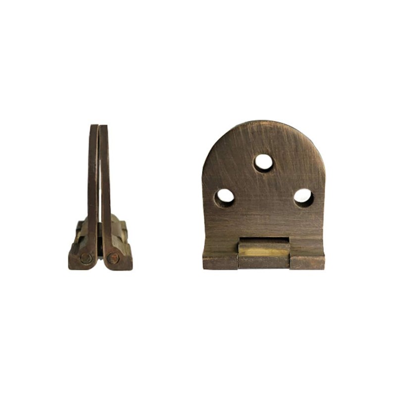 Tiazza 2Pcs Antique Brass Sewing Machine Table Folding Flip Top