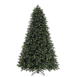 AMERIQUE 8 FEET Hinged Artificial Full Body Shaped Christmas Tree with Metal Stand, Advanced Realistic Technology