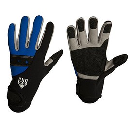 EVO Tropic Rhino Skin 2mm Dive Gloves - Scuba Gear - Rhino Skin Gloves - Small - Blue