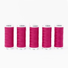 Korbond 500m Fuchsia Pink Polyester Thread Cotton Fuschia Pink 500m