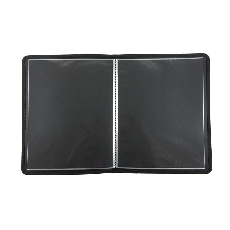 Filexec Products Art Presentation Book, 8.5"x11", 24Page/48 Views (93230),Black