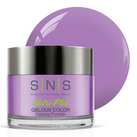 SNS Nail Dip Powder, Gelous Color Dipping Powder - Divine Intimacy (Purple/Violet, Cream) - Long-Lasting Dip Nail Color Lasts 14 Days - Low-Odor & No UV Lamp Required - 1oz