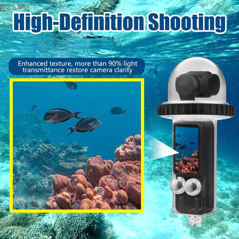 Osmo Pocket 3 40M/131FT Underwater Diving Case Protective Case Compatible