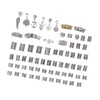 106pcs Dreadlocks Hair Rings Alloy Different Shapes Exquisite Patterns Hair
