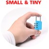 RESET-071 3 Digit Small Combination Lock Tiny Padlock for Mini