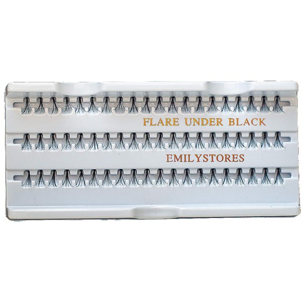 EMILYSTORES 12 Packs Eyelashes Natural Individual Plant Flare Under Lower