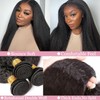Kinky Straight Bundles Human Hair 20 Inch Yaki Straight Bundles