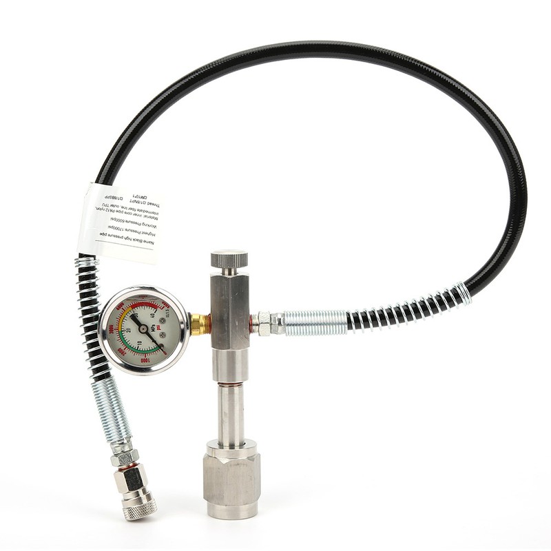 Outdoor Stainless Steel 347 Hex Gauge Valve High Pressure Black