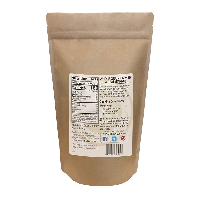 Royal Lee Organics by Standard Process Organic Emmer Grain (2lbs)
