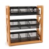 HULISEN 3 Tier Tea Bag Organizer for 120 Tea Bags,