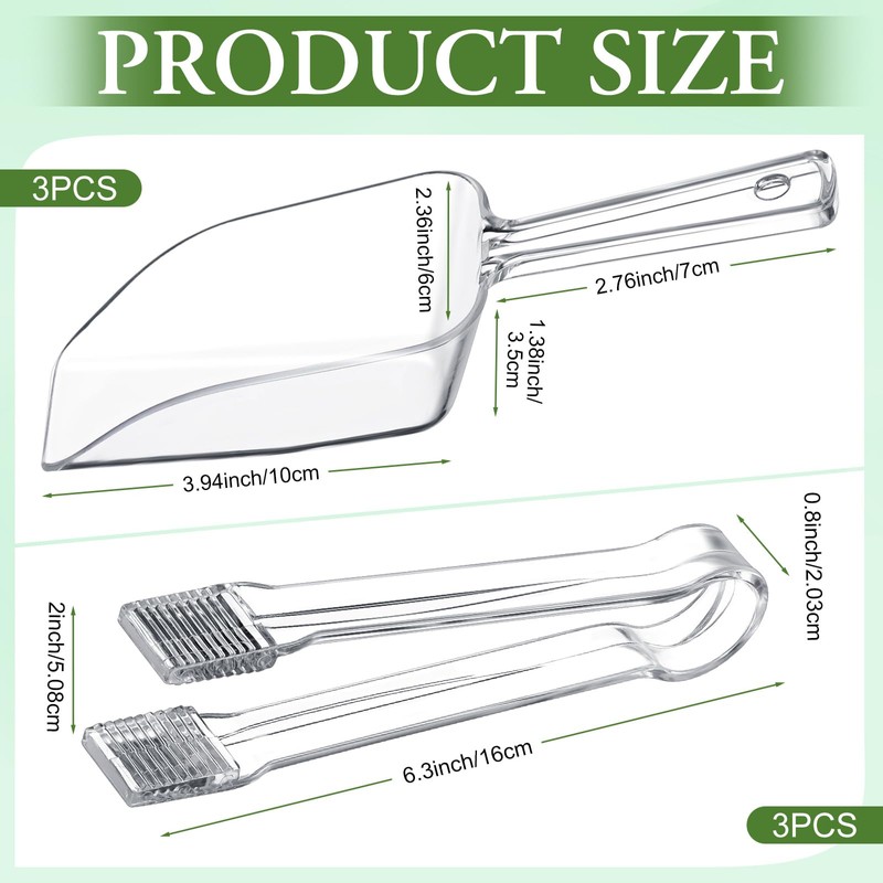 Roshtia 6 Pcs Plastic Serving Tongs Mini Kitchen Tongs Utility