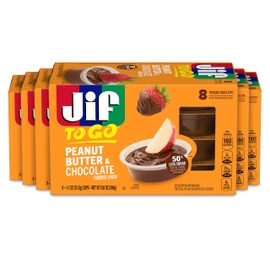Jif To Go Peanut Butter & Chocolate Flavored Spread, 48 Single-Serve Cups