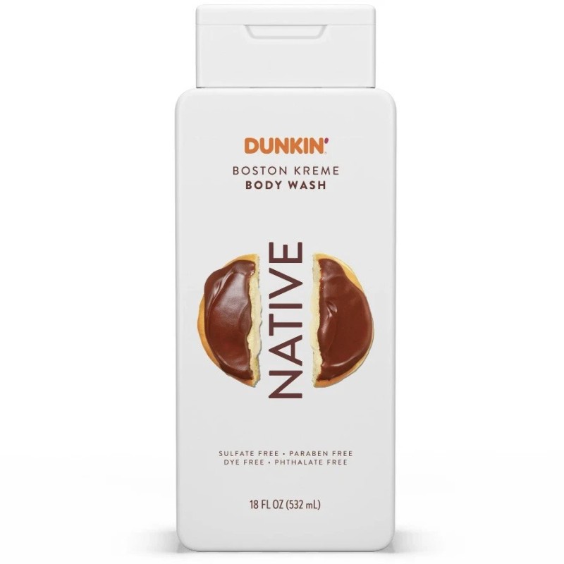 Native DUNKIN Donuts Boston Kreme Body Wash 18 fl oz