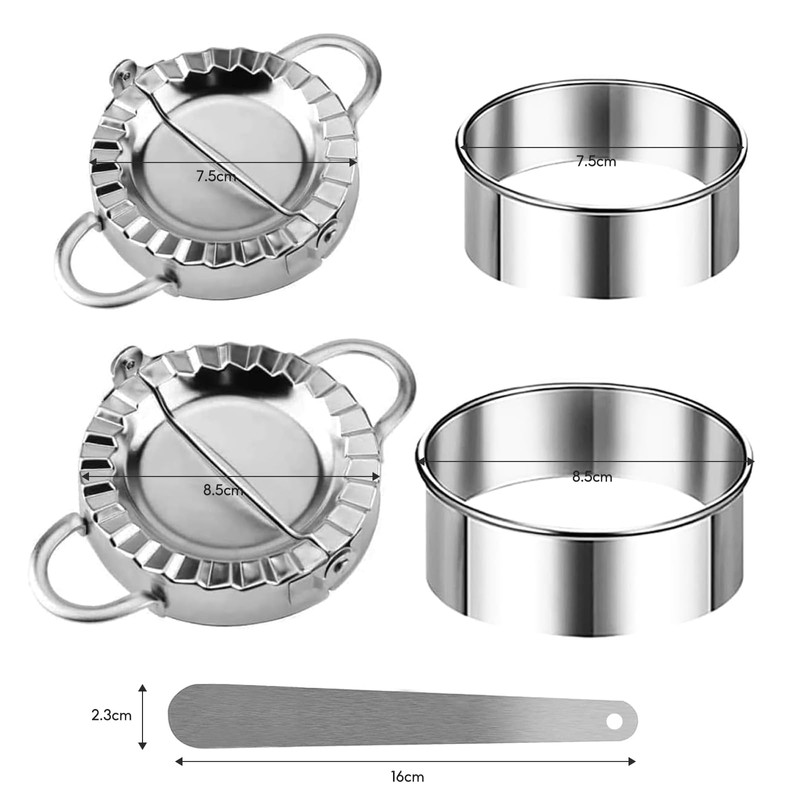 Dumpling Maker, 5 Pcs Dumpling Maker Set, Stainless Steel Dumpling