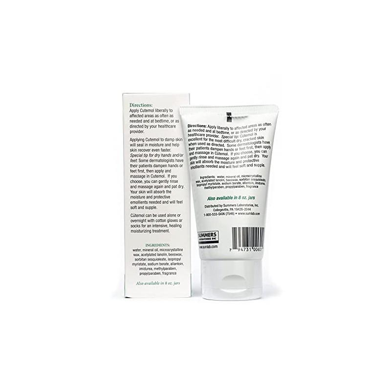 Cutemol Emmollient Skin Cream 2oz (2-pack)