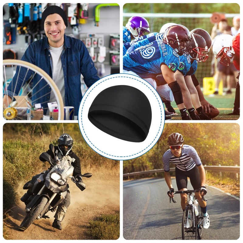 Yolev 3 Pack Cooling Skull Cap Helmet Liner Sweat Wicking