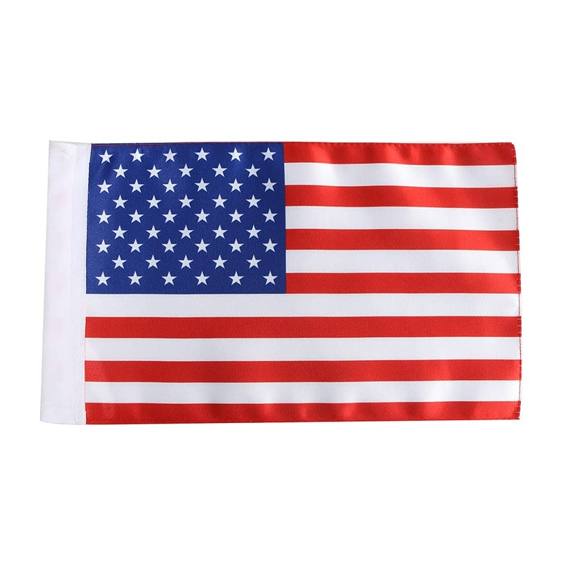 MASION 2Pcs Motorcycle Flag Red Line American Flags 6 by