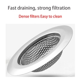 Stainless Steel Kitchen Sink Strainer 2 Pack, Sink Drain Strainer for Kitchen Sinks
