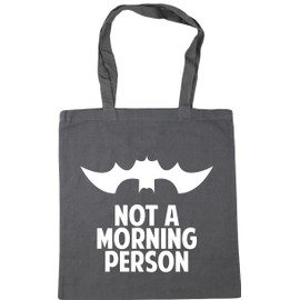 Hippowarehouse not a morning person Tote Shopping Gym Beach Bag 42cm x38cm, 10 litres