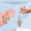 Keychain Koala Bear Key Ring Alloy Rhinestone Gold Crystal Metal