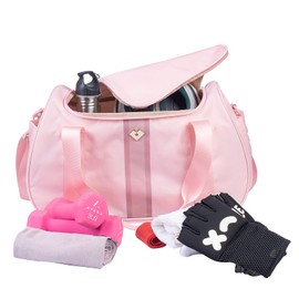 LuckyLy Maleta Deportiva para Mujer y Viaje con Múltiples Compartimentos, Ligera y Repelente al Agua, Ideal como Mochila Deportiva Gym, Bolsa de Viaje, Maleta de Mano para Avión Carry On – Maxi, Rosa