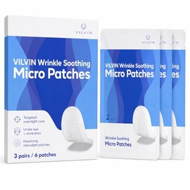 Parches Disolventes Microdart Para Bajo Los Ojos Y La Línea Sonrisa Con Ácido Hialurónico Y Árbol De Té - 3 Pares - Parches Antiarrugas Para El Rostro Durante La Noche