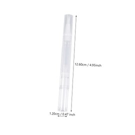 Baluue 15Pcs Transparent Nail Oil Pens Lightweight Leak Applicators for Travel Professional Use for Filling Various Liquids with Dispensing