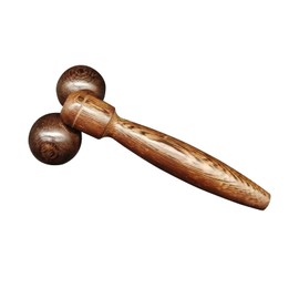 Wood Massage Roller Wooden Manual Body Back Massage Ball Stick Stick Muscle Trigger Point Tool (19cm)