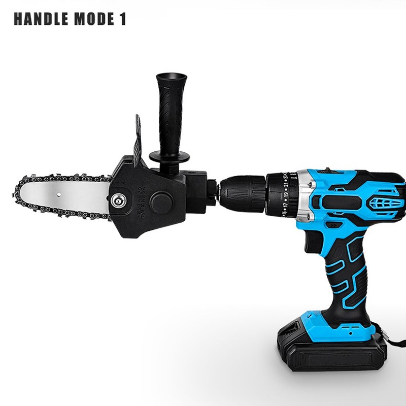 Electric Drill to Electric Saw Adapter Conversion Head Portable Chainsaw