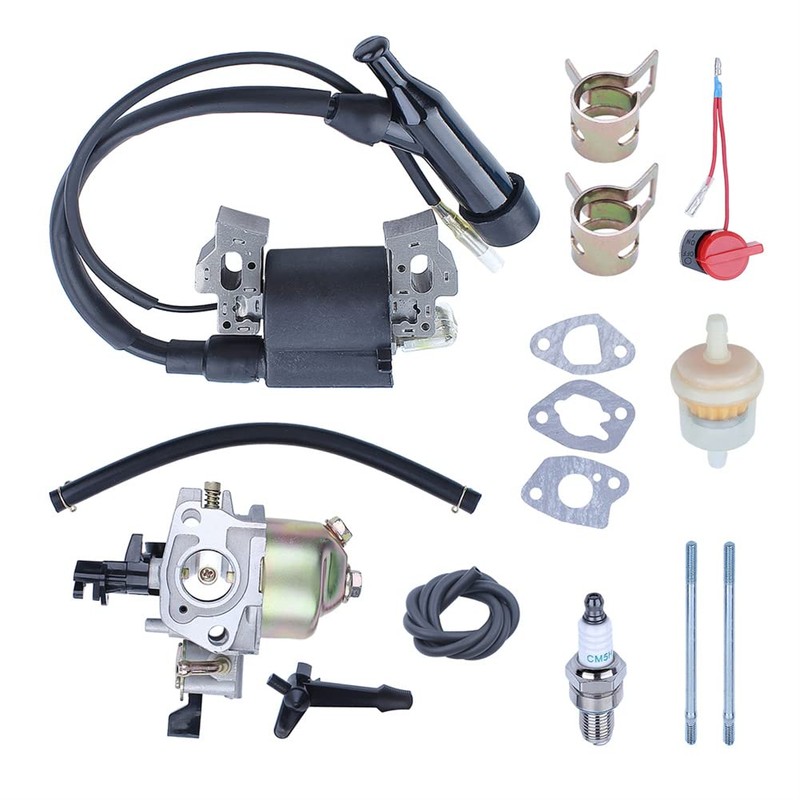 Gubeter Carburetor Ignition Coil W Fuel Filter Kit For HONDA