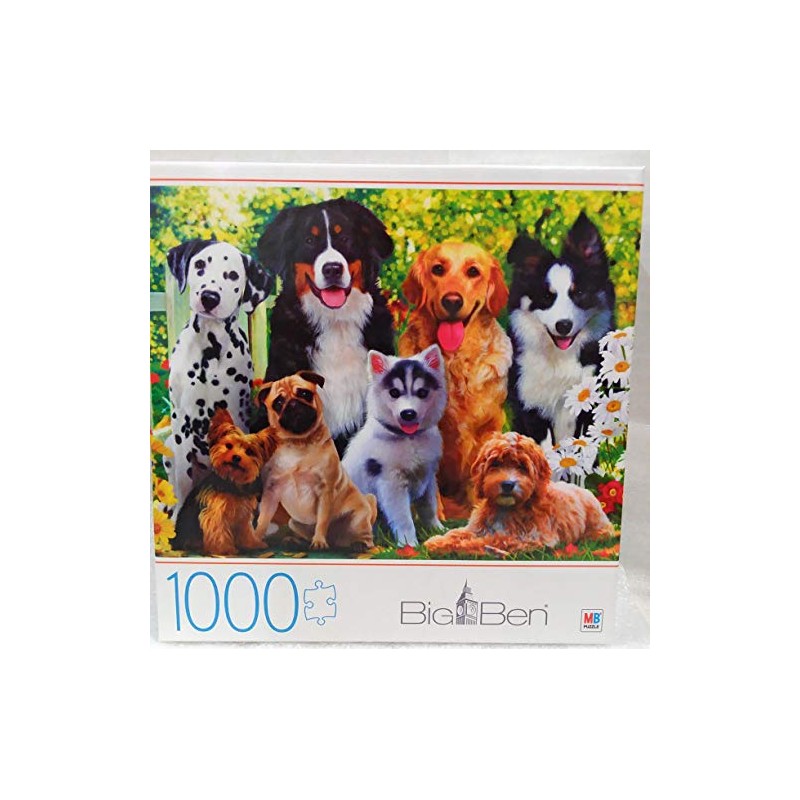 Big Ben Jigsaw Puzzle 1000 Piece Cardinal MB Dogs Puppies