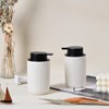 Umlaca Soap Dispenser, Refillable Ceramic Soap Dispenser, 350 ml, Large