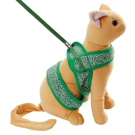 Petio Cat Komachi Soft Harness Lead, Arabesque, Medium