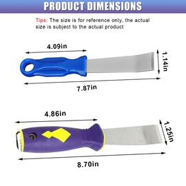 UHANBUT Wheel Weight Remover, Auto Tire Repair Tool with Non-Slip Grip for Removing Adhesive Stick-On Wheel Weights, Universal Tire Balancer Scraper for Most Vehicles (2PCS)