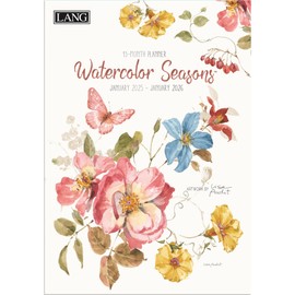Lang, Watercolor Seasons by Lisa Audit 2025 Monthly Planner