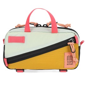 Topo Designs Mini Quick Pack - Shoulder Sling + Waist Pack for EDC and Daily Commute, Bike Rides, Internal Organization (Mint/Mustard)