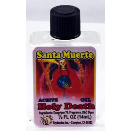 12 Pieces BRYBRADAN HOLY Death Clear Spiritual Oil Santa Muerte CLARO ACEITE ESPIRITUAL -1/2 FL OZ 14.7ML