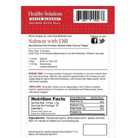 Healthy Solutions Spice Blends Salmon with Dill