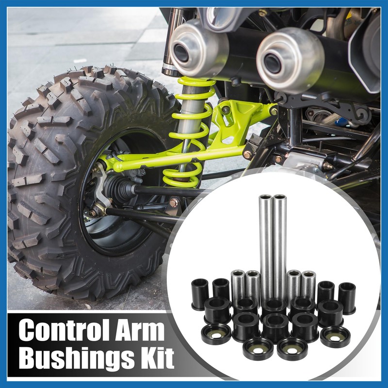A ABSOPRO Front Upper and Lower Control Arm Bushings Kit