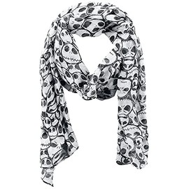 The Nightmare Before Christmas Jack Skellington Women's Scarf White/Black, white/black