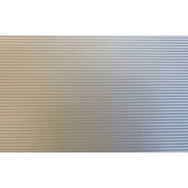 Slater's Plastikard 0437 7mm '0' Gauge White Corrugated Plastic Styrene Sheet