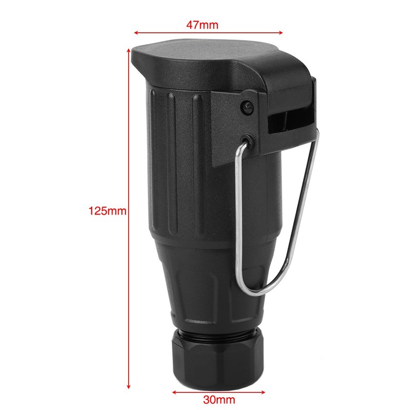 13 pin plastic trailer socket, European style plug for caravan