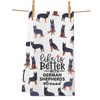 PXTIDY German Shepherd Kitchen Towel Life is Better with German