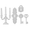 Cutting Dies | Candlestick & Key | Pack of 5